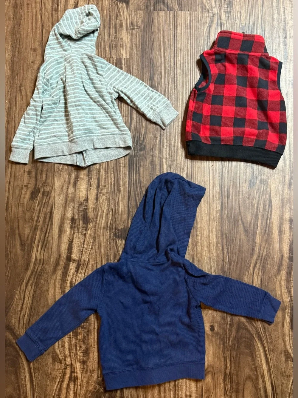 12 Months Baby Boys Jacket and Vest Bundle Carter’s Hooded Full Zip Winter